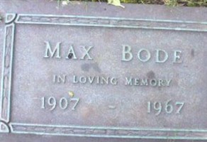 Maxwell "Max" Bode
