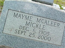 Mayme McAleer Mickle Mayme McAleer Mickle