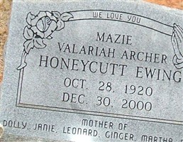 Mazie Valariah Archer Honeycutt Ewing