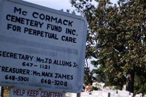 McCormack Cemetery McCormack Cemetery
