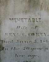 Mehetable Corey Mehetable Corey