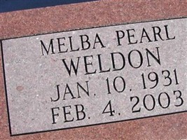 Melba Pearl Weldon
