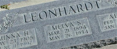 Melva Shaffer Leonhardt Melva Shaffer Leonhardt