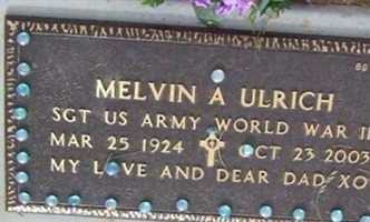 Melvin A Ulrich Melvin A Ulrich