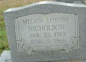 Melvin Lavone Nicholson Melvin Lavone Nicholson