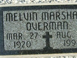 Melvin Marshall Overman Melvin Marshall Overman