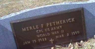 Merle F. Petherick Merle F. Petherick