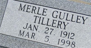 Merle Gulley Tillery Merle Gulley Tillery