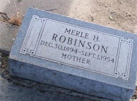 Merle H Robinson Merle H Robinson