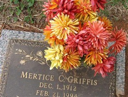 Mertice Eugenia Dooley Griffis Mertice Eugenia Dooley Griffis