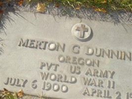 Merton C Dunning Merton C Dunning