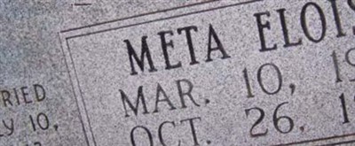 Meta Eloise Shackelford Meta Eloise Shackelford