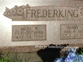 Meta Wilhelmina Frederking Meta Wilhelmina Frederking
