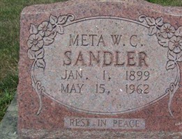 Meta Wilhelmine Clara Sandler Meta Wilhelmine Clara Sandler