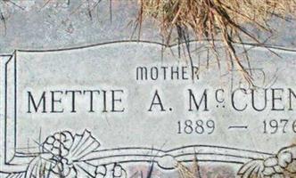 Mettie A McCuen