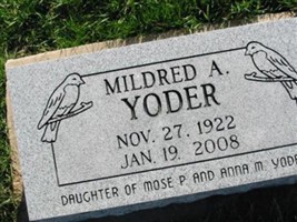 Mildred A. Yoder Mildred A. Yoder