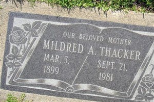 Mildred Angela Thacker Mildred Angela Thacker