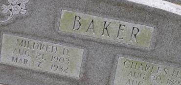 Mildred D Baker