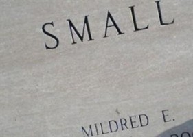 Mildred E. Small Mildred E. Small