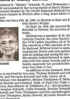 Mildred E. Wright Schmidt Mildred E. Wright Schmidt