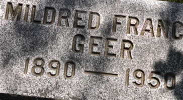 Mildred Francis Geer Mildred Francis Geer