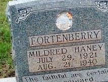 Mildred Haney Fortenberry Mildred Haney Fortenberry