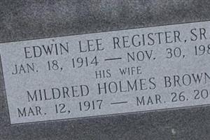 Mildred Holmes Brown Register