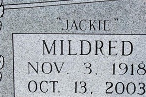 Mildred Imogene "Jackie" Tincher Justus