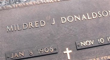 Mildred Joan McKinney Donaldson Mildred Joan McKinney Donaldson