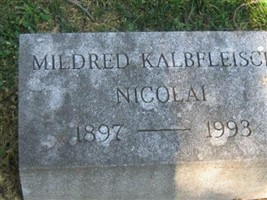 Mildred K. Kalbfieisch Nicolai