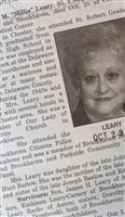 Mildred M Barlow Leary Mildred M Barlow Leary