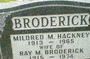 Mildred M Hackney Broderick