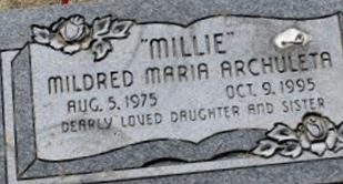 Mildred Maria Archuleta Mildred Maria Archuleta