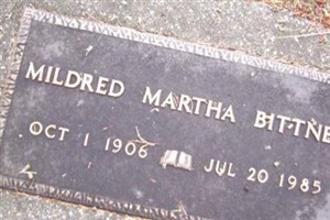 Mildred Martha Bittner Mildred Martha Bittner