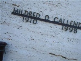 Mildred O Callender