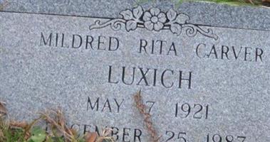 Mildred Rita Carver Luxich