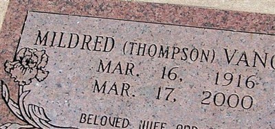 Mildred Thompson Vance Mildred Thompson Vance