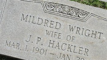 Mildred Wright Hackler Mildred Wright Hackler