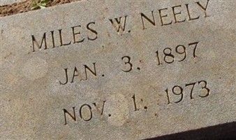 Miles W Neely Miles W Neely