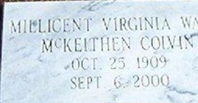 Millicent Virginia Ward McKeithen Colvin