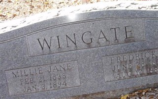 Millie Jane Griffin Wingate Millie Jane Griffin Wingate