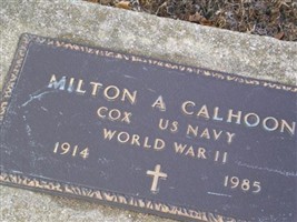 Milton A Calhoon Milton A Calhoon