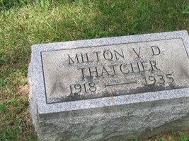 Milton V. D. Thatcher Milton V. D. Thatcher