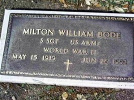 Milton W. Bode Milton W. Bode