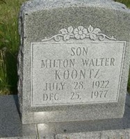 Milton Walter Koontz Milton Walter Koontz