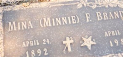 Mina Friederike "Minnie" Brandon Mina Friederike "Minnie" Brandon