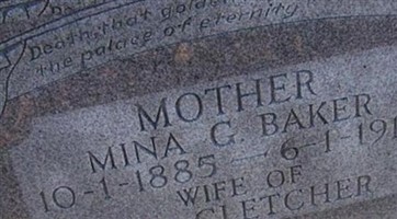 Mina G Baker Cletcher Mina G Baker Cletcher