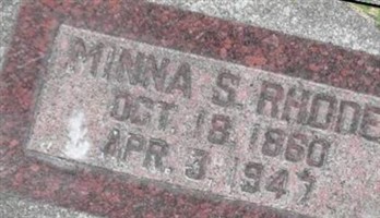 Minna S. "Minnie" Rhode Minna S. "Minnie" Rhode