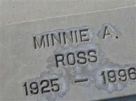 Minnie A Ross