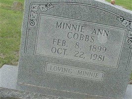 Minnie Ann Bush Cobbs Minnie Ann Bush Cobbs